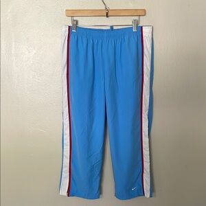 EUC Nike Light Blue Pants with Red and White Accents
